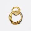 BIMBA Y LOLA [25FW] BIMBA Y LOLA Two-Tone Texture Earrings B256AIW018MUF