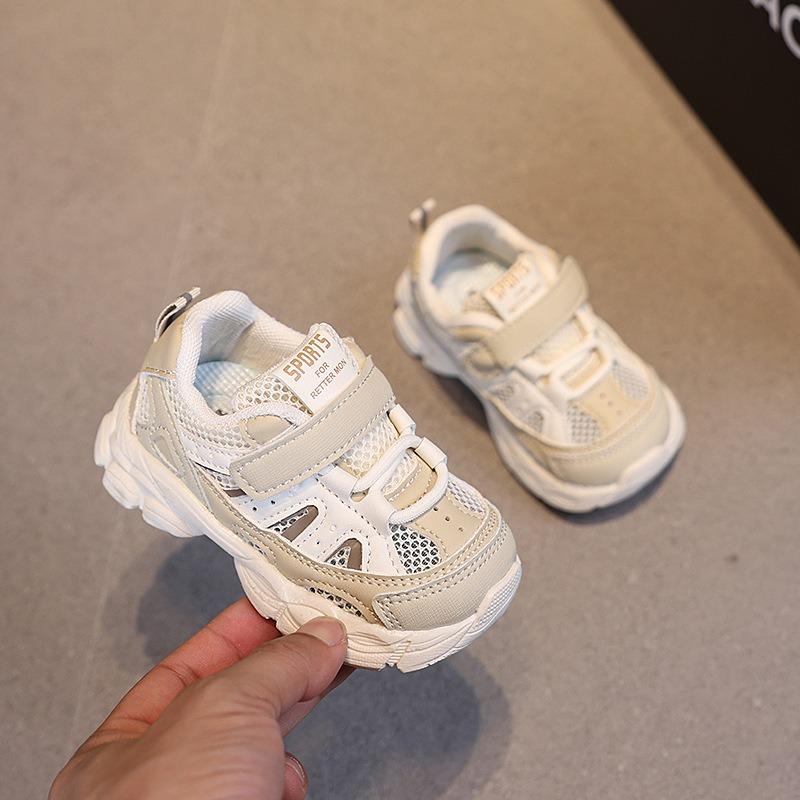 

Baby shoes summer new style 1-3 years old toddler baby breathable mesh shoes girls sports boys soft sole walking shoes 21 хакі