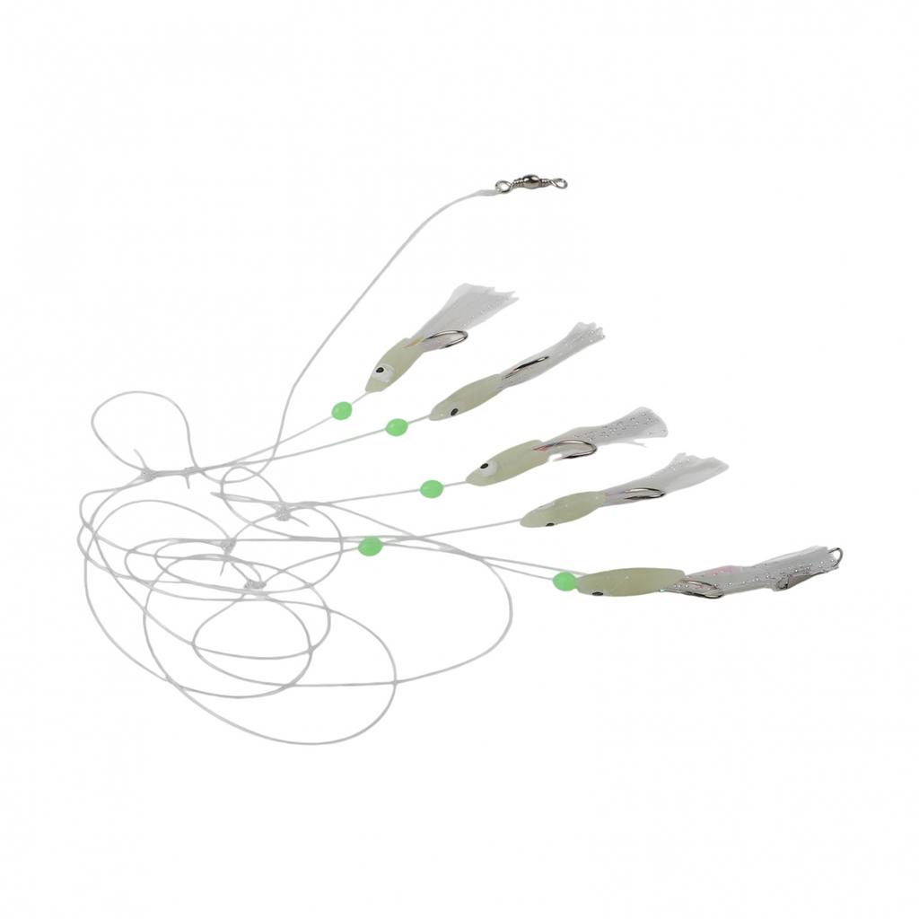Enhanced Catch Rates Fishing Lure Set Luminous Hooks