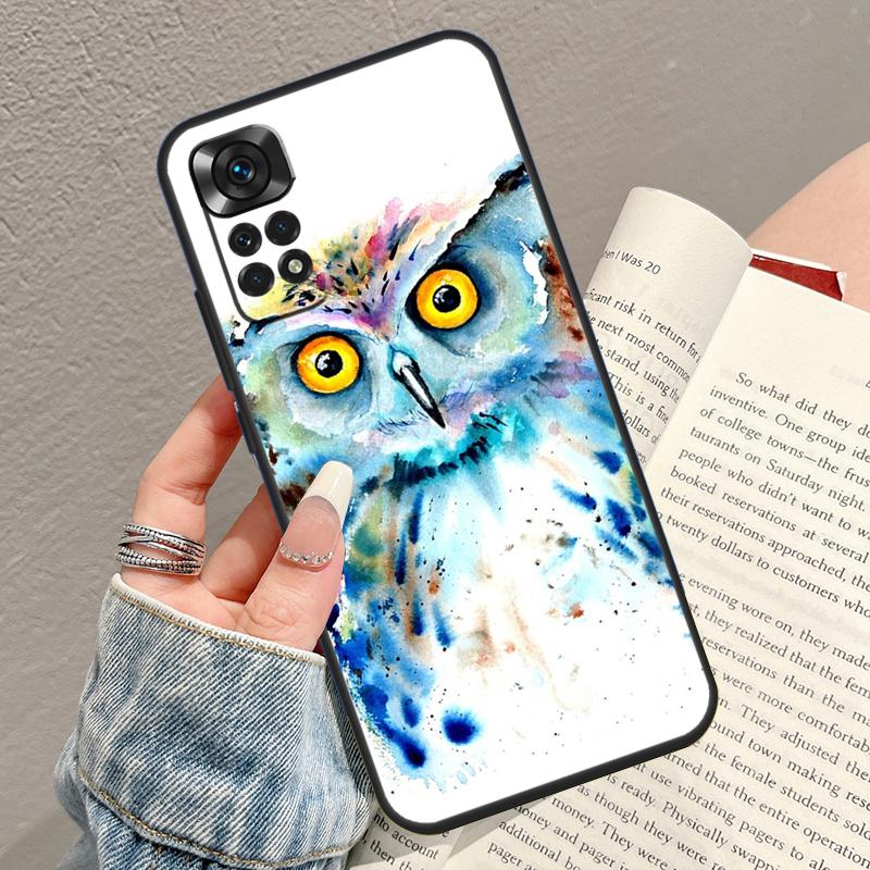 Cartoon Owl Phone Case For Xiaomi Redmi Note 14 13 12 11 9 10 15 Pro Plus 10C 12C 13C 14C 15C Cover