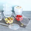 Disposable Round Plastic Takeaway Containers with Lids