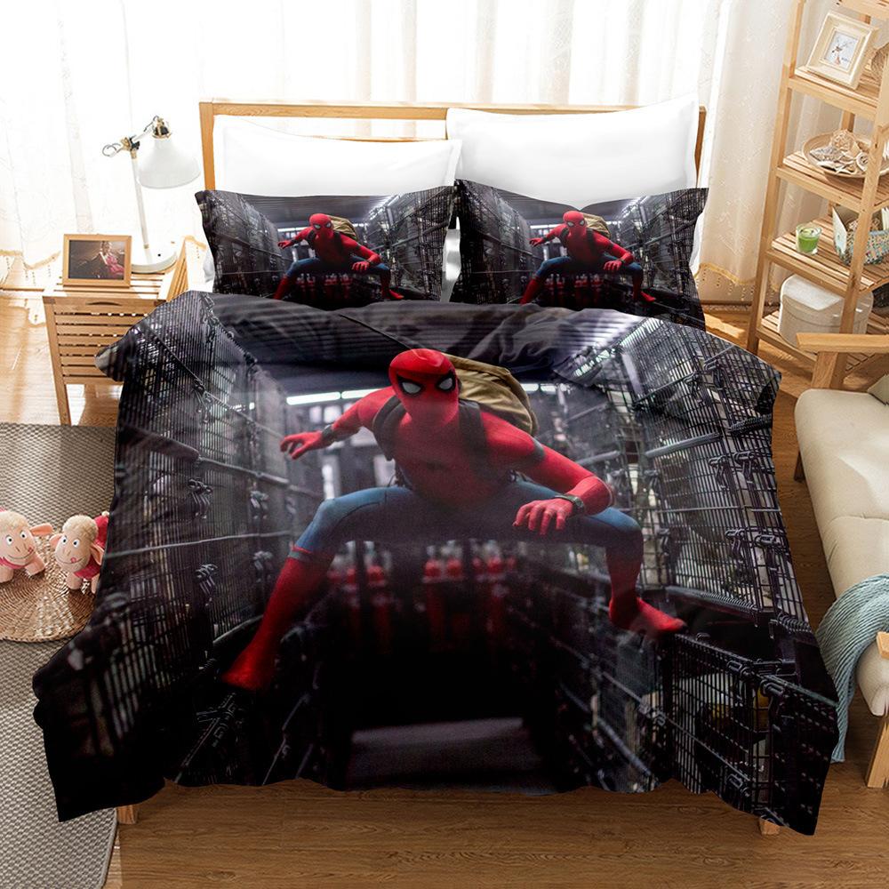 Home Textile Quilt Cover Pillowcase 3D Digital Printing Three-Piece Set