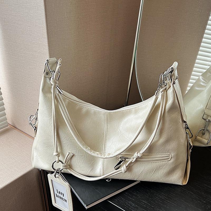 Casual commuting large-capacity bag women's 2026 summer new crossbody bag fashionable and simple one-shoulder underarm tote bag
