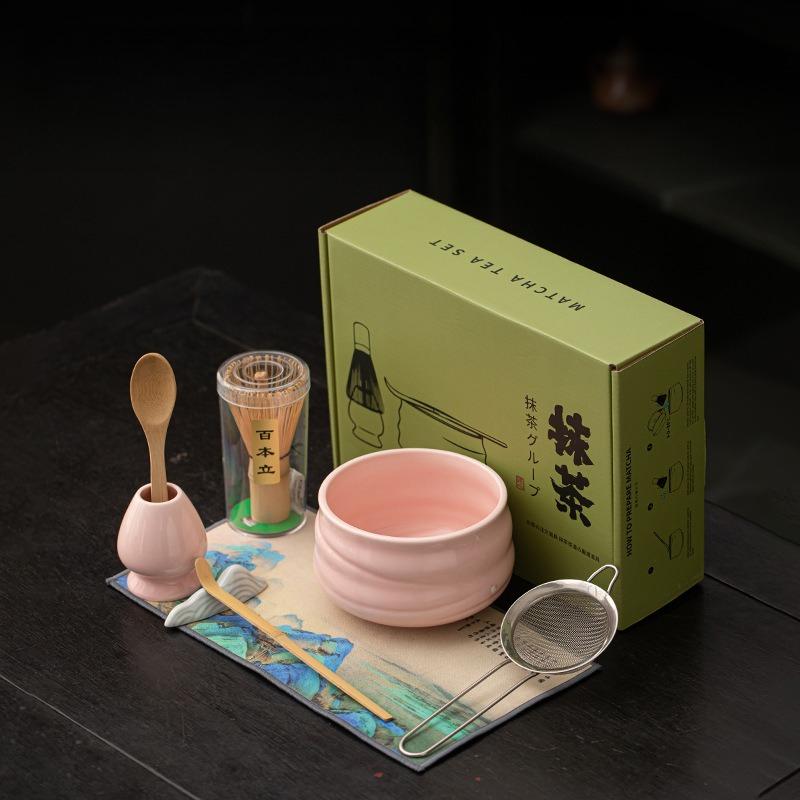 

Набор из 8 предметов Подставка для венчика матча Чаша для матча для чайной церемонии Бамбуковый венчик Мельница Кисти Держатель для чайных инструментов Чайные аксессуары Чайная посуда