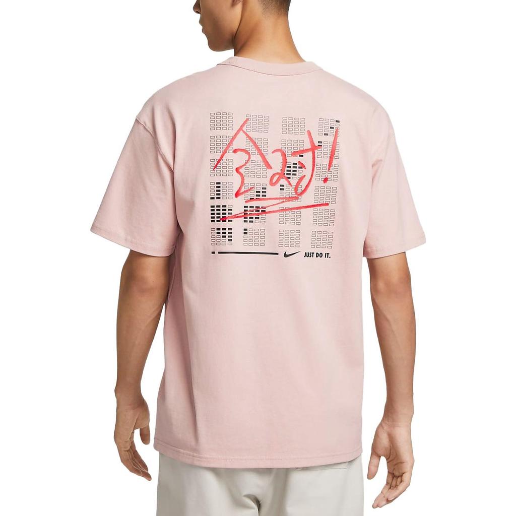 Nike Drop Shoulder Sleeve T-Shirt Men's Oxford Pink FJ7725-601