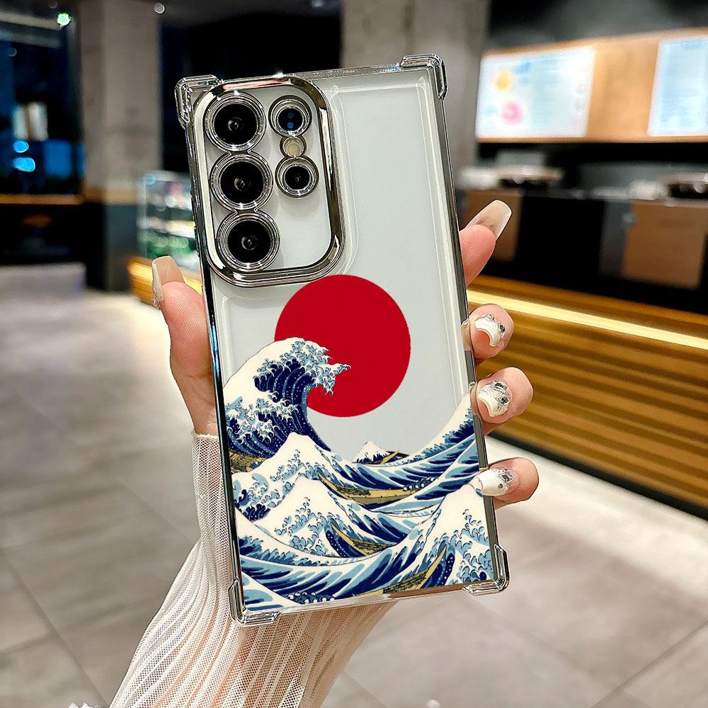 Japan Anime Kanagawa Great Wave Coque For Galaxy S26Ultra Phone Case For Samsung S26 S25 S24 S23 S21 Ultra S20 FE S25 Plus Cover