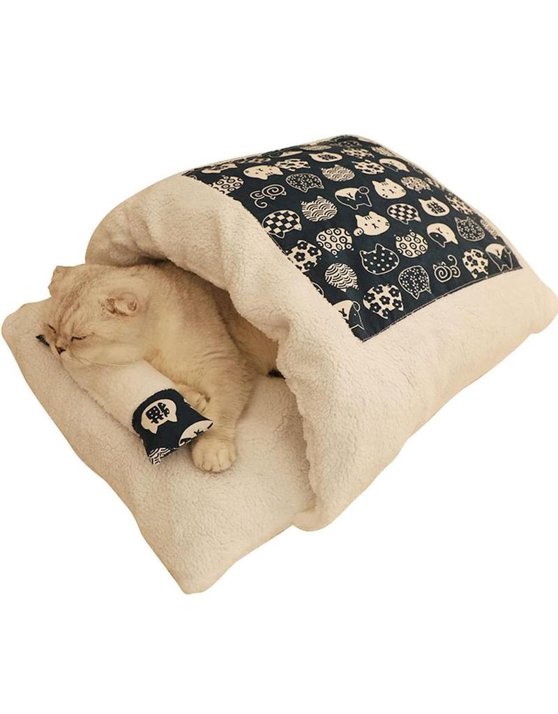 RUUVIJP Cat Cat Cat Sleeping Includes Japanese Pet Futon Japanese Style Pet Cat For Brushed Cold For Small Dogs and Cats House, Bed, Bag, Thermal/Cold