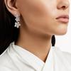 New Hot Brand Vintage 3 Flowers Earrings for Women Luxury Jewelry Fashion Designer Eardrop Pure 925 Sliver Party Stud Earrings