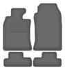 Tapis de voiture en velours graphite pour: Mini Cooper R52 Cabrio (2004-2008)