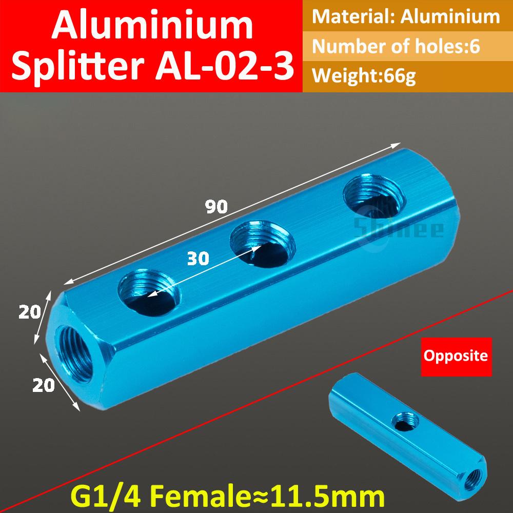 Blue Bus Plate Al-234-12 1/2 Pneumatic Connector Bus Exhaust Distribution Board Air Source Branch Connector Arrangement Multiway