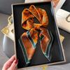 Square Scarf Women Silk Feeling Hairbands Neckerchief Bandana Scarves Lady Fashion Print Kerchief Bands Spring