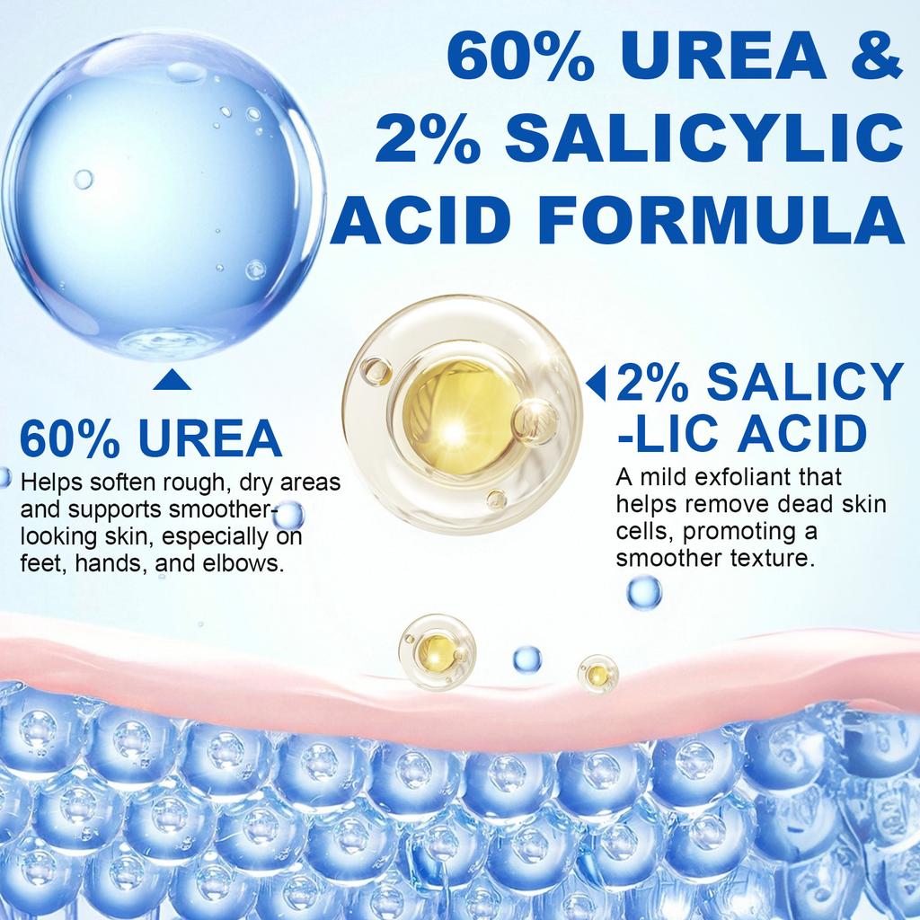 Krem for fotpleie med urea, Fuktighetsgivende og eksfolierende fotpleiestift, Mot tørrhet og sprekker, Ikke-fettete 40g