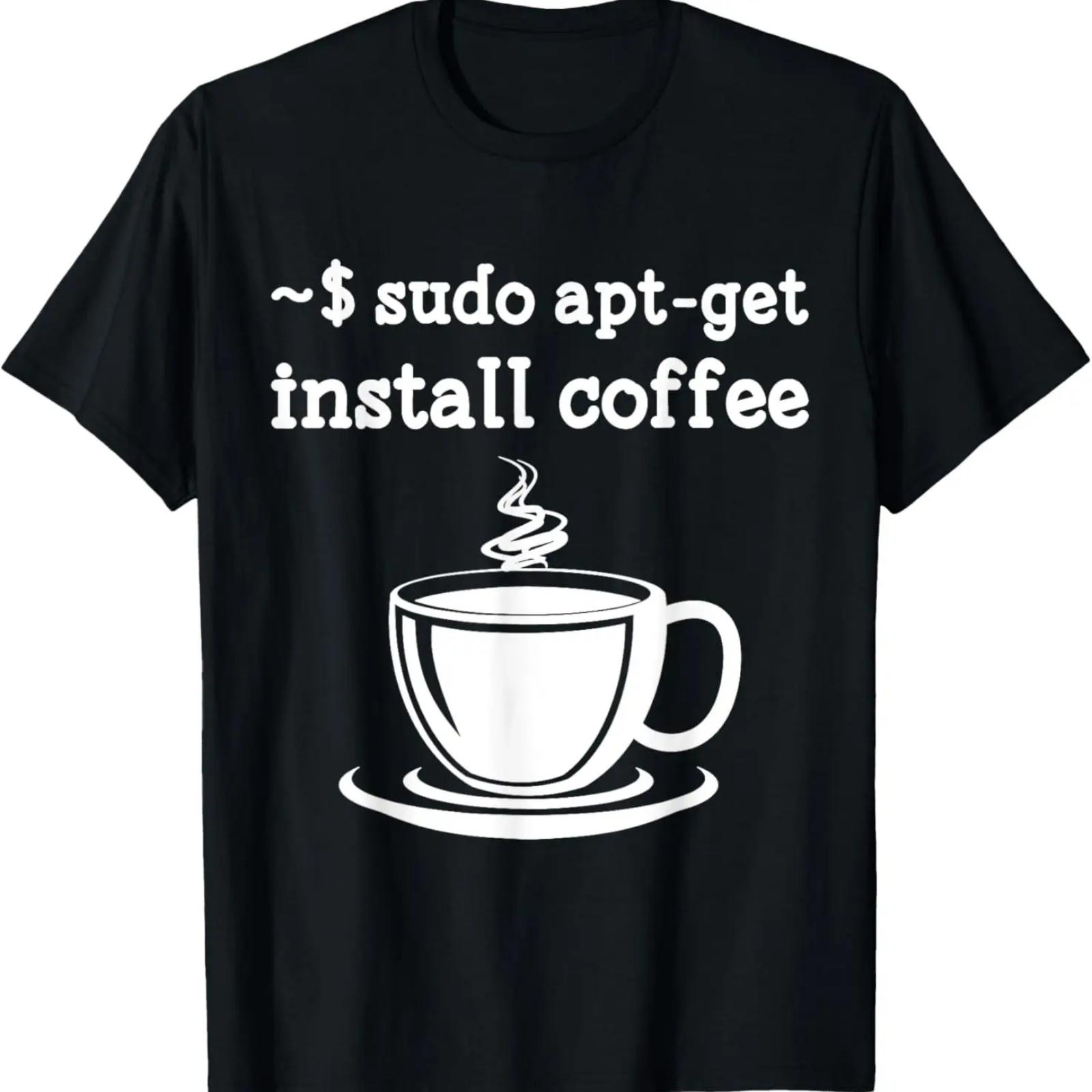 

Футболка Linux Sudo Apt-Get Install Coffee XXXXXL чёрный