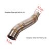 CBR300 Stainless Steel Mid-Pipe for Motorcycle Exhaust Modification, Easy Installation