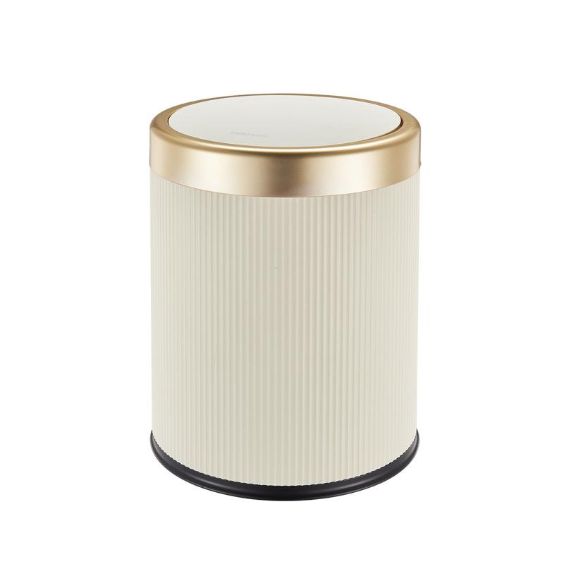 Household High-looking Living Room Kitchen Bedroom Indoor and Outdoor Double-bucket Trash Can Press with Lid Trash Can
