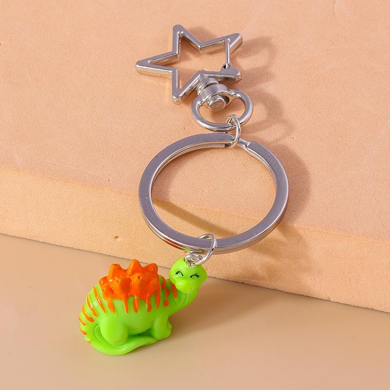 Cute Resin Cartoon 3D Elephant Keychain Animal Keyrings Pendants for Car Key Holder Handbag Decor Jewelry Gifts