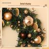 Christmas Rattan Wreath Ornament: Upside Down Door & Wall Hanging for Festive Decor & Photography