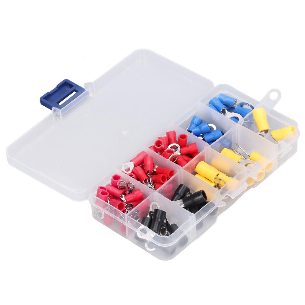 102Pcs Wire Connector Electrical Crimp Ring Terminal Tool Set Kit for Home Vehicle