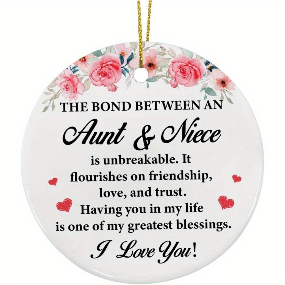 

A warm pendant gift from your niece, perfect for birthdays, Christmas, and tree decorating. чистый