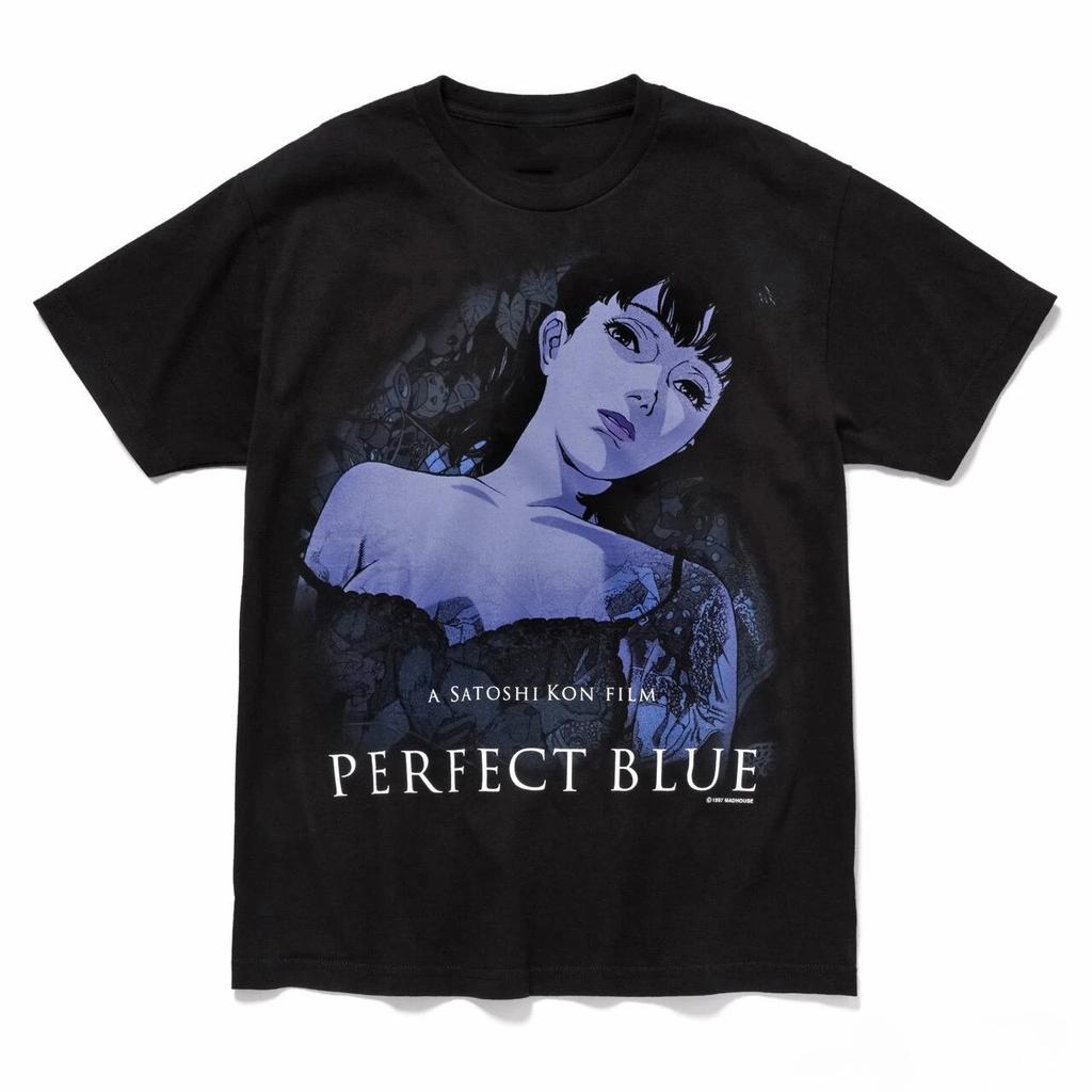 T-shirt Anime Perfect Blue Lavata Vintage Estetica Y2K Grafica Retro Unisex Oversize Girocollo Cotone Manica Corta Maglietta Top