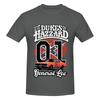 Unisex Dukes Of Hazzard Trendiges T-Shirt Vintage Große Größe Baumwolle Rundhals Ärmel Unisex T-Shirt