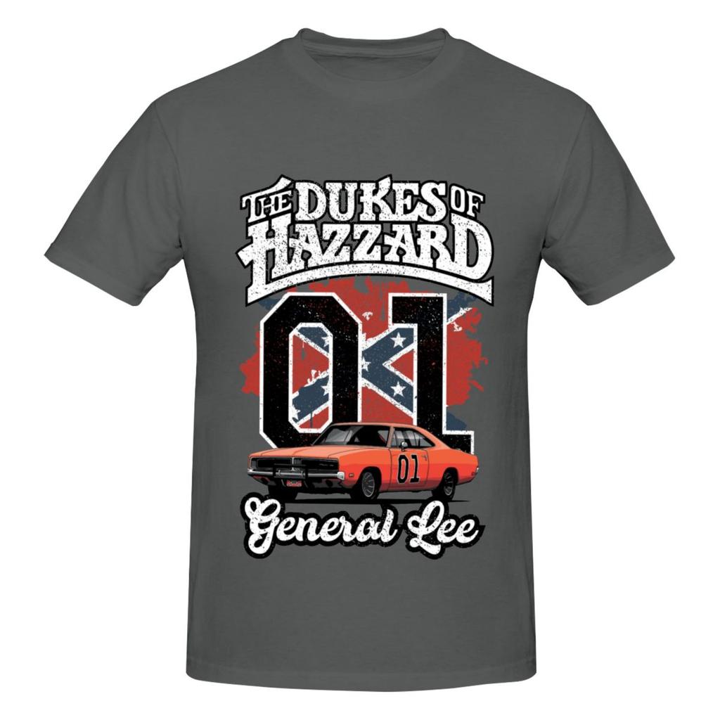 Unisex Dukes Of Hazzard Trendiges T-Shirt Vintage Große Größe Baumwolle Rundhals Ärmel Unisex T-Shirt