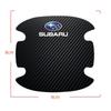 4pcs Car Door Handle Sticker Carbon Fiber Scratches Resistan For Subaru Forester impreza Outback Tribecacar Car Accessories X777