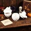 Witch Hat Silicone Candle Container Mould with Lid for Resin Casting, Mushroom House Silicone Mould for Halloween Decoration Storage Box Jewelry
