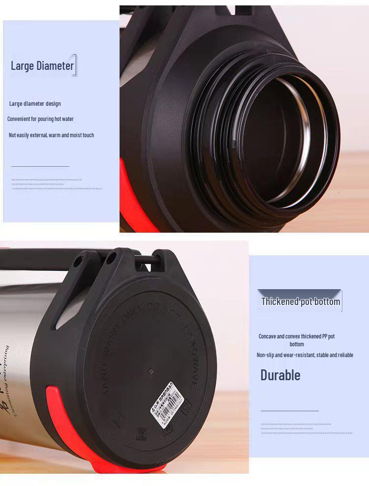304 Stainless Steel Large Capacity Outdoor Insulated Thermos Flask for Cold Storage and Travel.