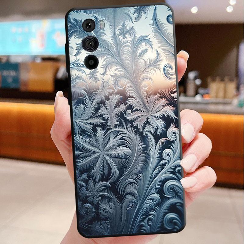 Phone Case For Motorola Edge 50 40 Pro 60 50 40 30 Ultra Neo Fusion Moto G Play G Stylus G Power G Winter Christmas Snowflake
