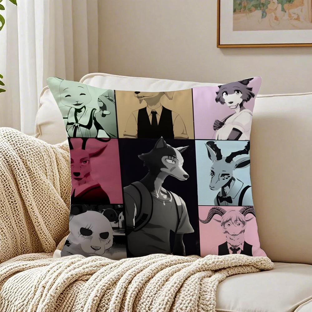 NICE Anime BBEASTARS Cushion Cover Pillowcase Antidustmite living Room Sofa Decor Cushion Room