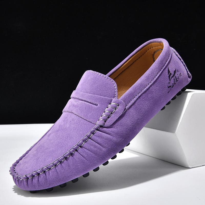 Slip On Loafers Breathable Women Flats Fashion Nurses Women'S Shoes Soft Hand-Stitching Leather Casual All Season Sneakers