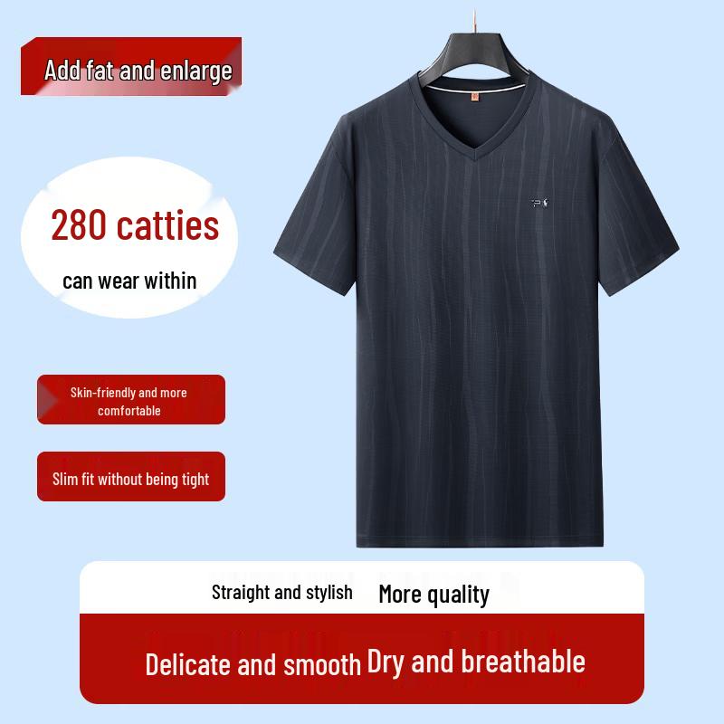 

Men s Plus Size V-Neck Quick Dry T-Shirt 7XL/210