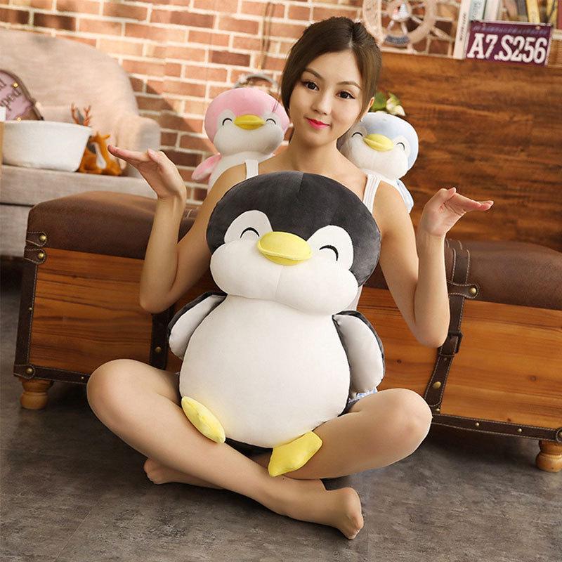 Adorable Penguin Plush Pillow - Soft Ocean Animal Doll for Bedtime & Birthday Gifts