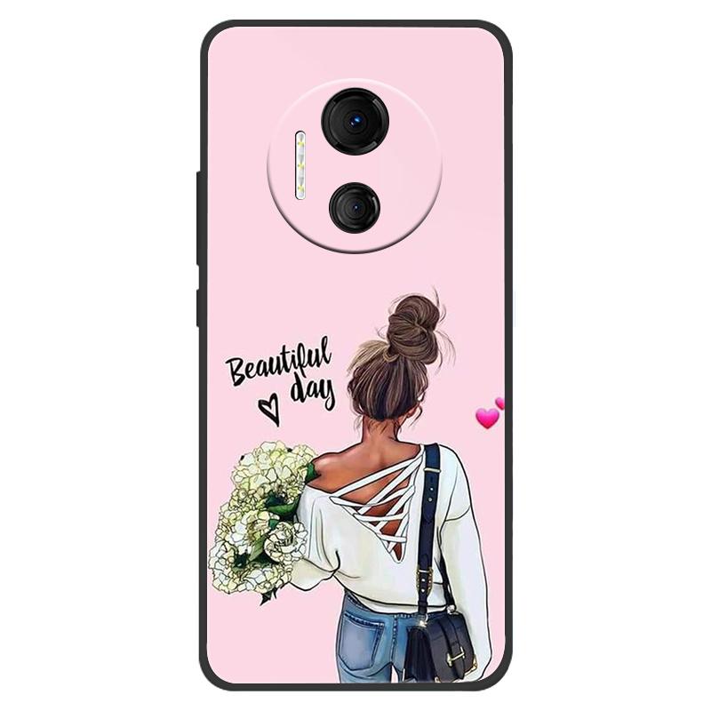 For Doogee X97 Pro Case X 97 Capa Silicone Cute Cats Painted Soft Black Cover for Doogee X97 Pro Cover X97Pro TPU Coque Cases