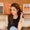 Avance Headband Hairband with Rhinestones and Crystal Faux Popular Hair Stones, Leather, Ribbon, Cute, Adult, Accessory, Ribbon, Bijou, Women's