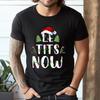 Le Tits Now Weihnachten Lass Es S Jetzt Hässlich Lustig Party Tasche Mode Einzigartig Buchstaben Druck Normales T-Shirt für Männer Weirdcore T-Shirts