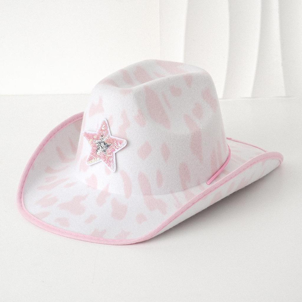 Women's Fedora with Shiny Star and Butterfly LOVE Design, Adjustable for Sun Protection
