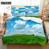 Duvet Cover Set King Size 200x200 Quilt Covers Queen Full 3D Bedding Sets Pillowcase Linens Single Double Bed 220x240 Blue Sky
