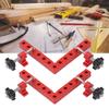 2 Sets 90 Degree Positioning Square Aluminium Alloy Metric Imperial Scale Right Angle Corner Clamp f