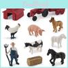 Farm Life Animal Figurine Set Pvc Farmyard Scene Model For Childrens Play And Collection