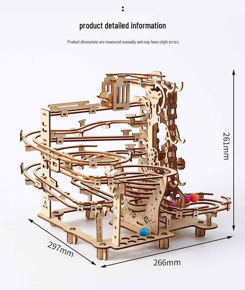 3D Holzpuzzle Lernspielzeug: DIY Kreativer Zeit- und Raumtunnel