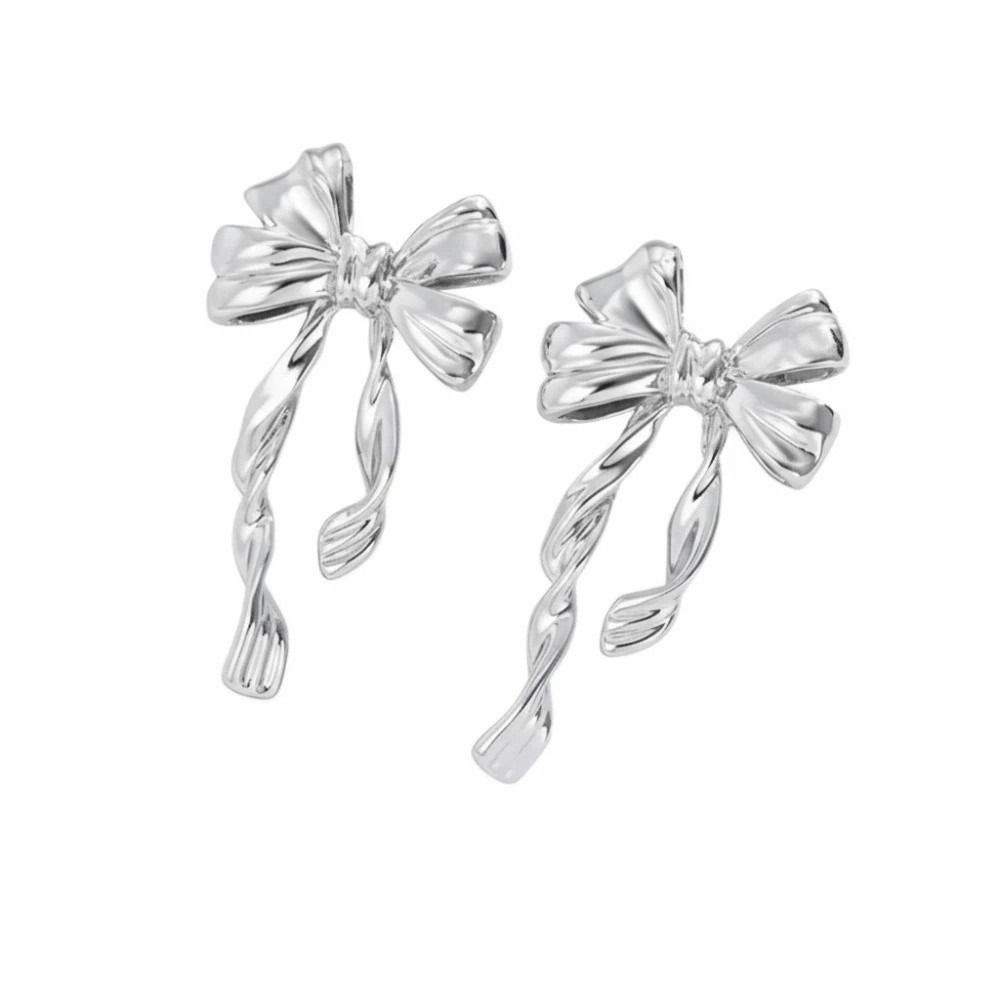 Elegant Design Bowknot Stud Earrings Chic Design Statement Earrings Versatile Use