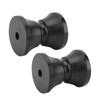 2Pcs Boat Trailer Roller 2.95 X 3.39in Nylon Anti Scratch Bow Roller Stop for Yacht Marine