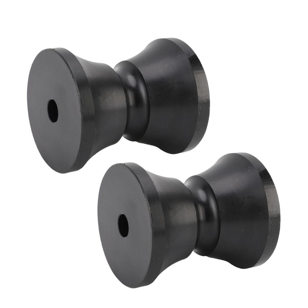 2Pcs Boat Trailer Roller 2.95 X 3.39in Nylon Anti Scratch Bow Roller Stop for Yacht Marine