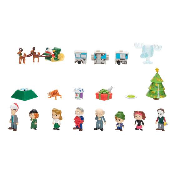 Calendar de Advent de Crăciun Cutie cadou 24 grile Mini 3D Personaj de film Figurină Crăciun 24 de zile Calendar numărătoare inversă Bling Box Cadou de sărbători
