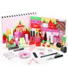 Popfeel Holiday Wow Adventskalender Make-up Geschenkset 24 Tage Überraschung Vollständige Palette Kosmetik Lippenstift Lidschatten Mascara Beauty-Werkzeuge Weihnachtsgeschenk