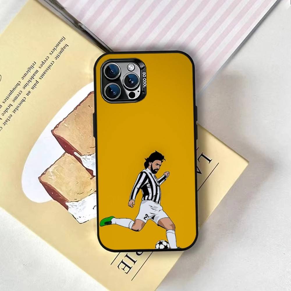 Soccer Legend Art Phone Case For iPhone 17,16,15,14,13,12,11 Plus,Pro Max,XS,Colorful Silver Phone Case Funda Cover