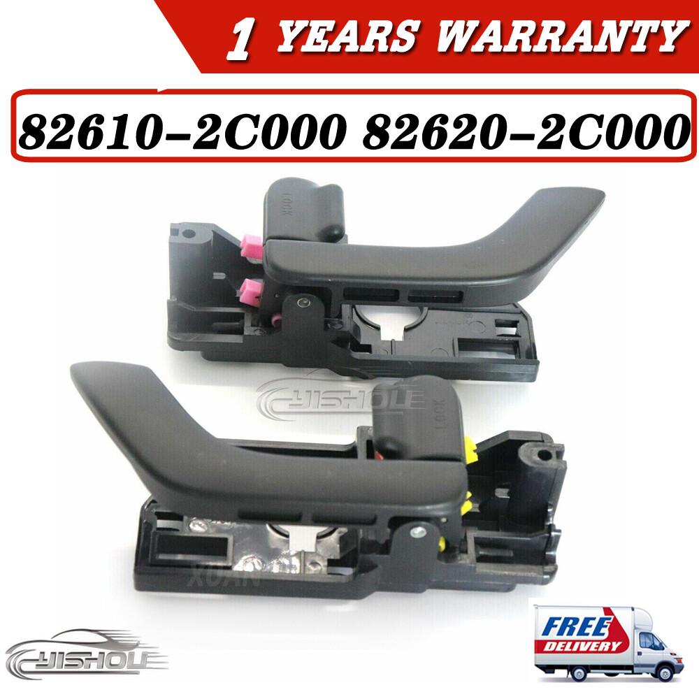 For Hyundai Tiburon 03-08 Left Right Side ide Interior Door Handle Pair Front