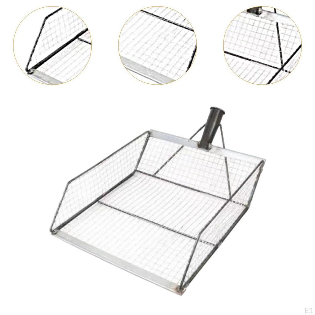 Sieb-Erdschaufel, Gartenzubehör, Sieb-Gartenhandwerkzeug, Stahl, Erdnusssieb